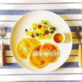 米粉と豆腐のグルテンフリー パンケーキ